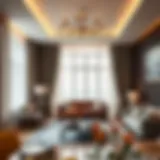 Luxurious living room in Citadines Metro Central Apartments