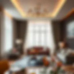 Luxurious living room in Citadines Metro Central Apartments