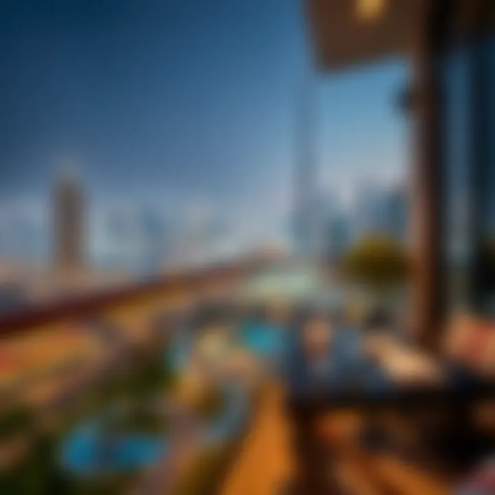 Stunning skyline view from Citadines Metro Central Apartments balcony