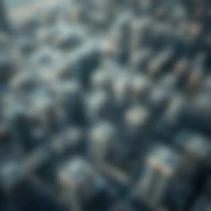 Aerial view of Dubai neighborhoods highlighting rental hotspots