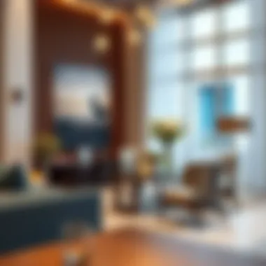 Elegant furnishings and decor in a high-end Dubai studio