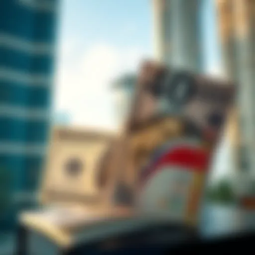 Currency exchange concept with USD and AED