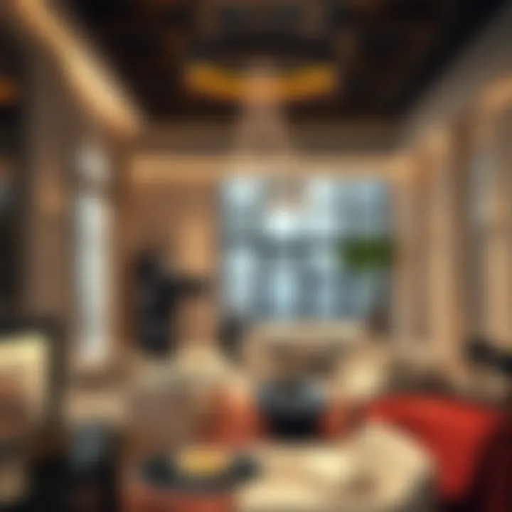 Interior Elegance and Luxury Opulent interior of Cote d'Azur Dubai