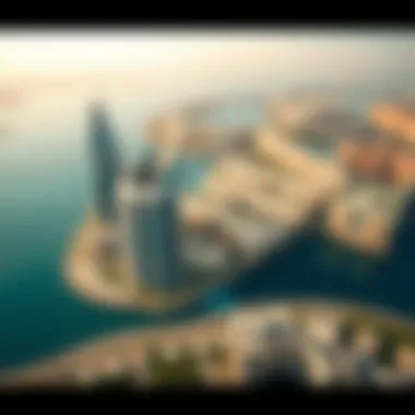 Aerial view of Cove Emaar emphasizing its prime location in Dubai