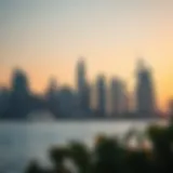 Stunning skyline view of Cove Emaar overlooking the waterfront