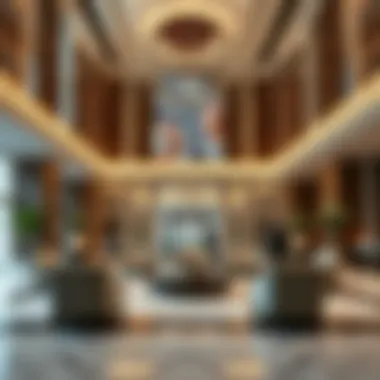 Luxurious lobby interior of Creek Horizon Tower 2