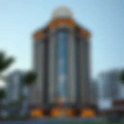 Stunning architectural view of the Cricket Tower