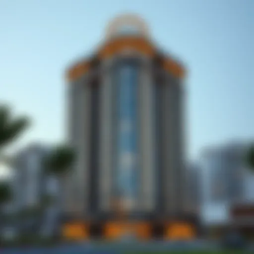 Stunning architectural view of the Cricket Tower