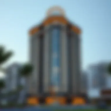 Architectural Marvel of the Cricket Tower Stunning architectural view of the Cricket Tower