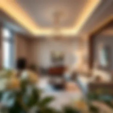 Elegant Interiors of the Cricket Tower Elegant interiors of a residential unit in the Cricket Tower