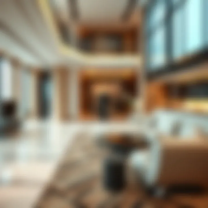 Interior view showcasing the luxurious amenities of D1 Tower