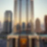 D1 Tower's majestic facade reflecting Dubai's skyline