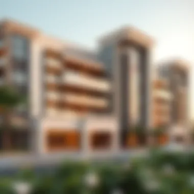 Contemporary Architecture of Damac Bay 2 Elegant exterior view of Damac Bay 2 showcasing modern architecture