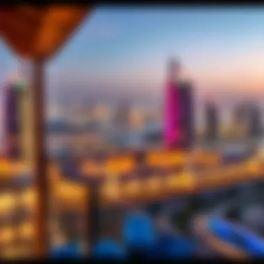Breathtaking Views of Dubai Panoramic view of the vibrant Dubai skyline from Damac Bay 2