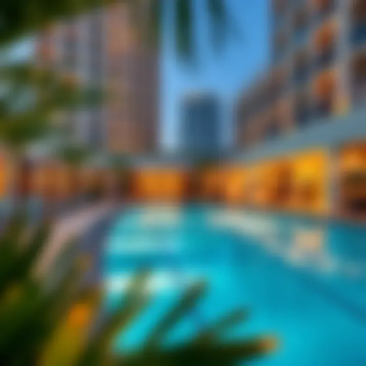 Amenities at Damac Maison de Ville Tenora including pool and fitness center