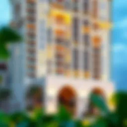 Stunning exterior view of Damac Maison de Ville Tenora showcasing its modern architecture