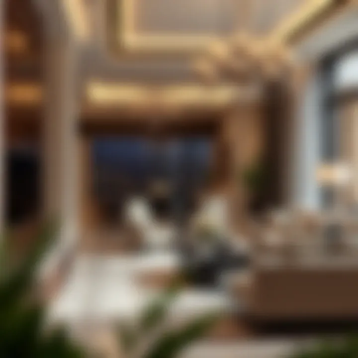 Luxurious living space inside Damac Maison de Ville Tenora with contemporary design