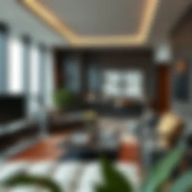 Stylish living area showcasing modern design