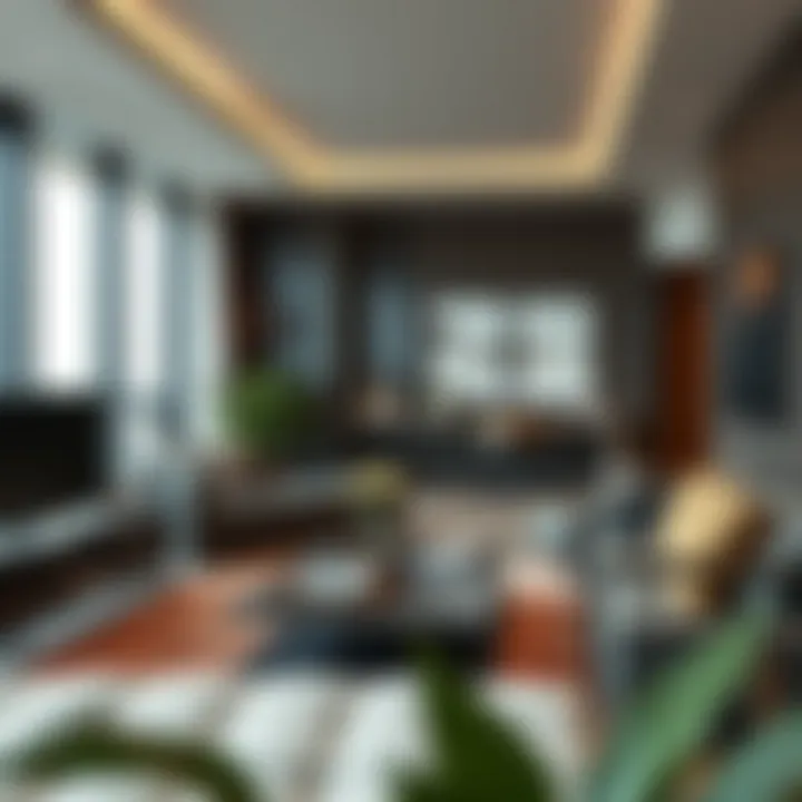 Stylish living area showcasing modern design