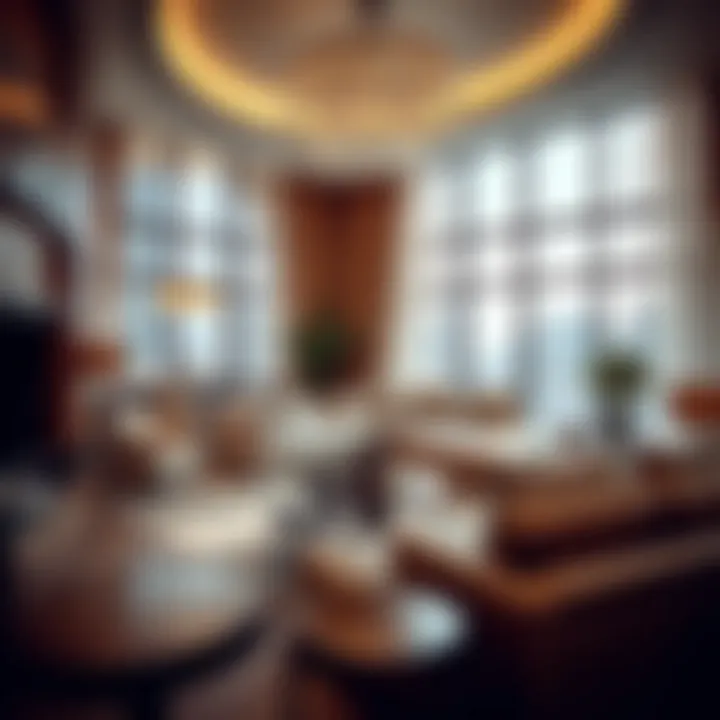 An elegant living space showcasing upscale furnishings