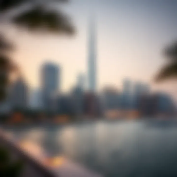 A modern skyline view featuring Danube properties