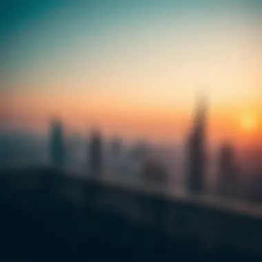 Breathtaking views from Eden House overlooking Dubai skyline