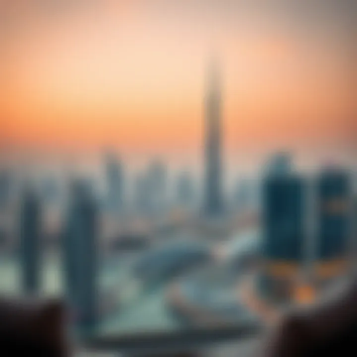 Dubai Skyline View from Edge Hotel Deira Stunning view of Dubai skyline from Edge Hotel Deira