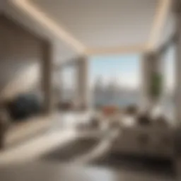 Luxurious Emaar apartment interior showcasing modern design