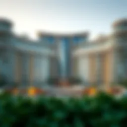 Stunning architectural view of Emerald Binghatti