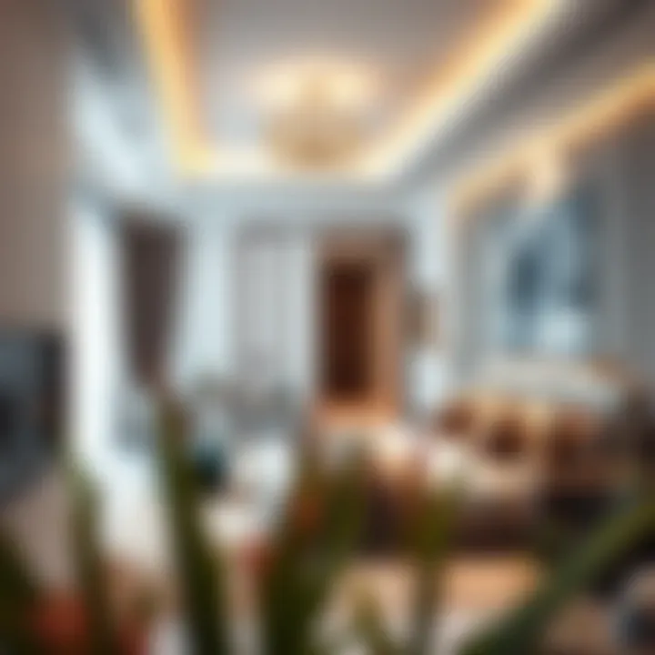 Luxurious One-Bedroom Apartment Interior Luxurious one-bedroom apartment interior in Dubai