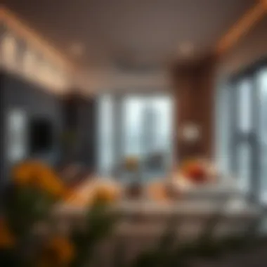 Stylish Living Area in Dubai Apartment Stylish living area in a Dubai apartment