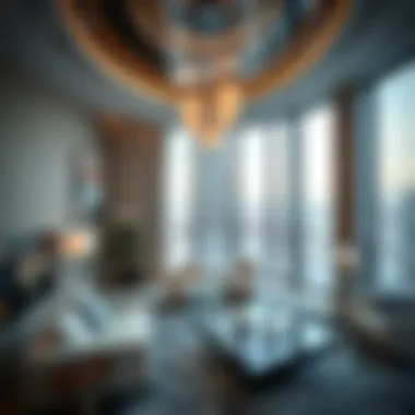 Inside a Luxurious Suite at Burj Khalifa Luxurious suite interior in Burj Khalifa