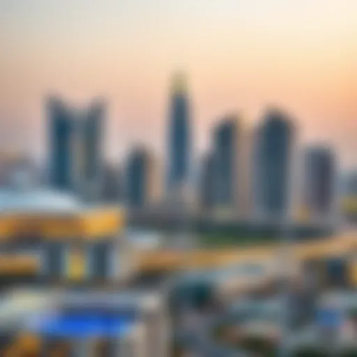 Stunning skyline view of Al Barsha, showcasing modern architecture
