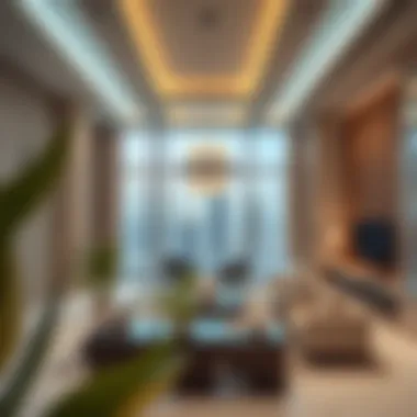 Luxurious interior of a residential unit in Al Barsha Twin Towers