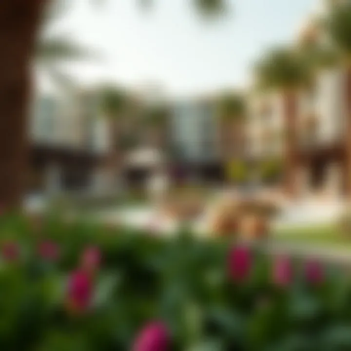 Lush green spaces and community amenities enhancing the lifestyle in Al Dana