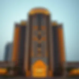 Stunning architectural facade of Al Khail Gate