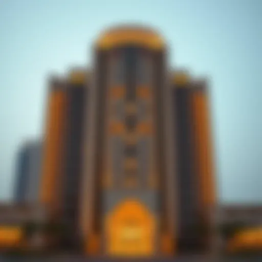 Stunning architectural facade of Al Khail Gate