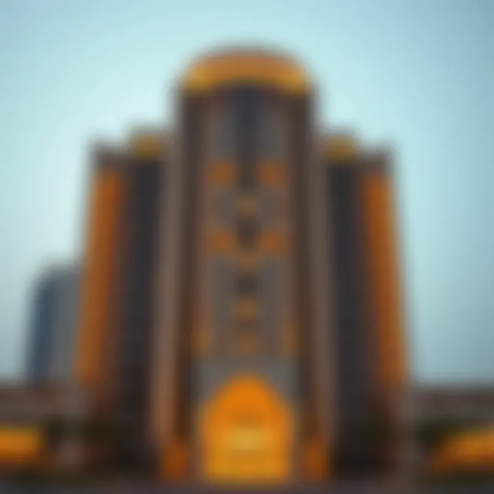 Architectural Brilliance of Al Khail Gate Stunning architectural facade of Al Khail Gate