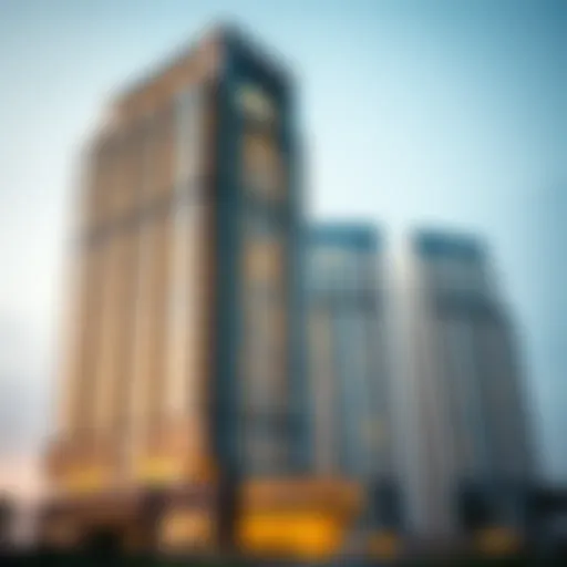 Stunning exterior view of Al Manara Tower showcasing its contemporary architecture