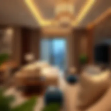 Luxurious interior design of a high-end apartment in Al Warsan