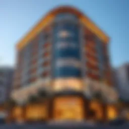 Elegant facade of Azizi Building in Al Furjan
