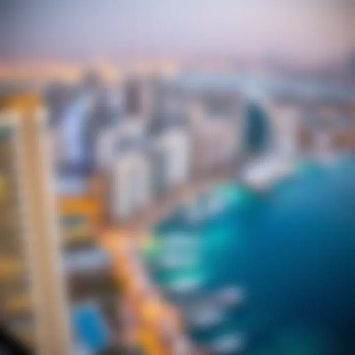 Breathtaking view of Dubai Marina from the residences