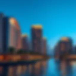 Stunning view of Bay Shore development at Dubai Creek Harbour