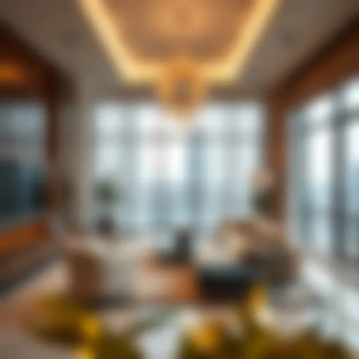 Elegant residential apartment interior in Bonnington Tower