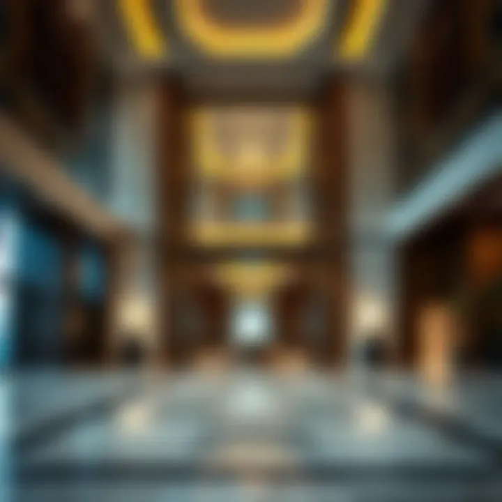 Luxurious lobby entrance of Bonnington Tower showcasing modern design