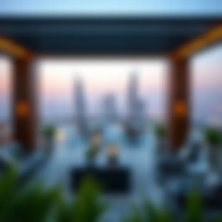 Prime Location of Boutique 23 in Dubai Strategic location of Boutique 23 with views of Dubai skyline