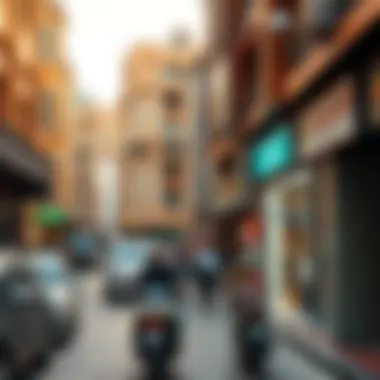 Vibrant street life in Bur Dubai