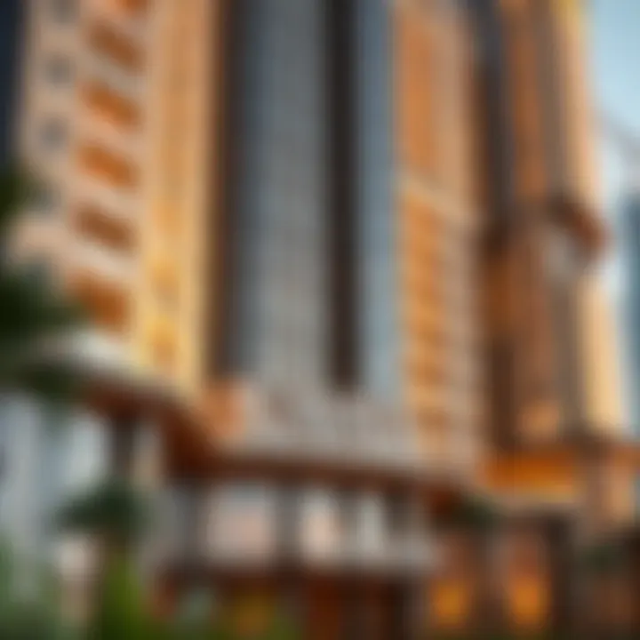 Architectural details of Cavalli Tower