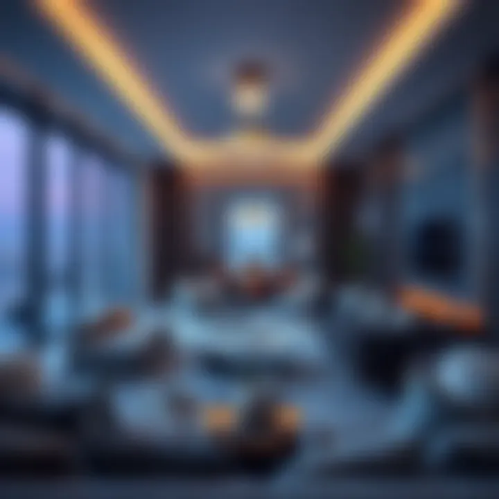 Luxurious interior of a Cavalli Tower apartment