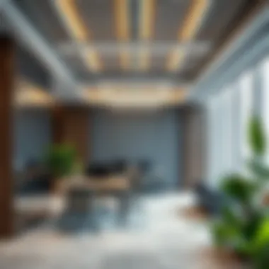 Office Layout Utilizing Closed Partitions Innovative office layout featuring closed partition solutions